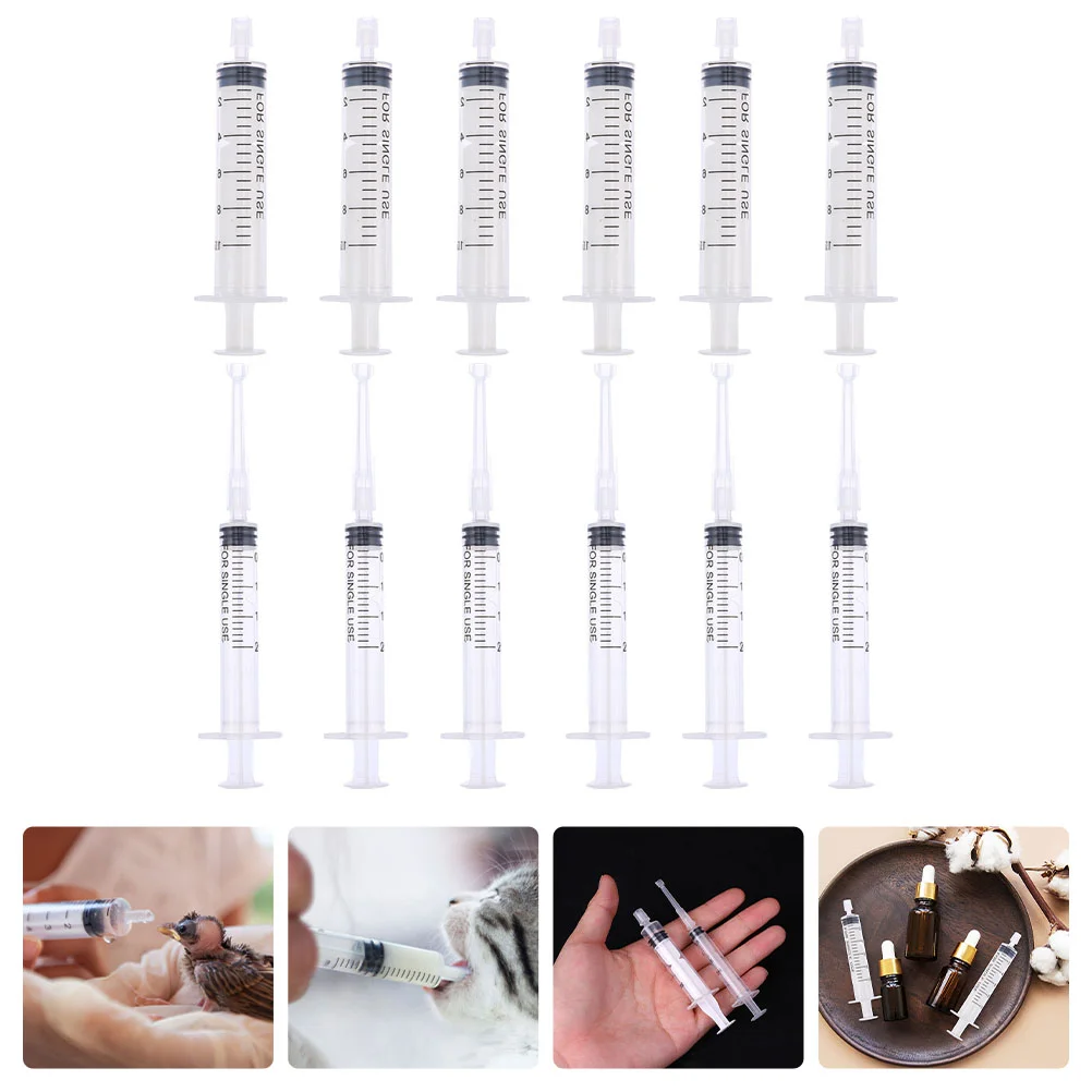 12pcs Perfume Syringe Capacity Liquid Organizers Travel Storage Containers Sealed Syringe Perfume Dispenser