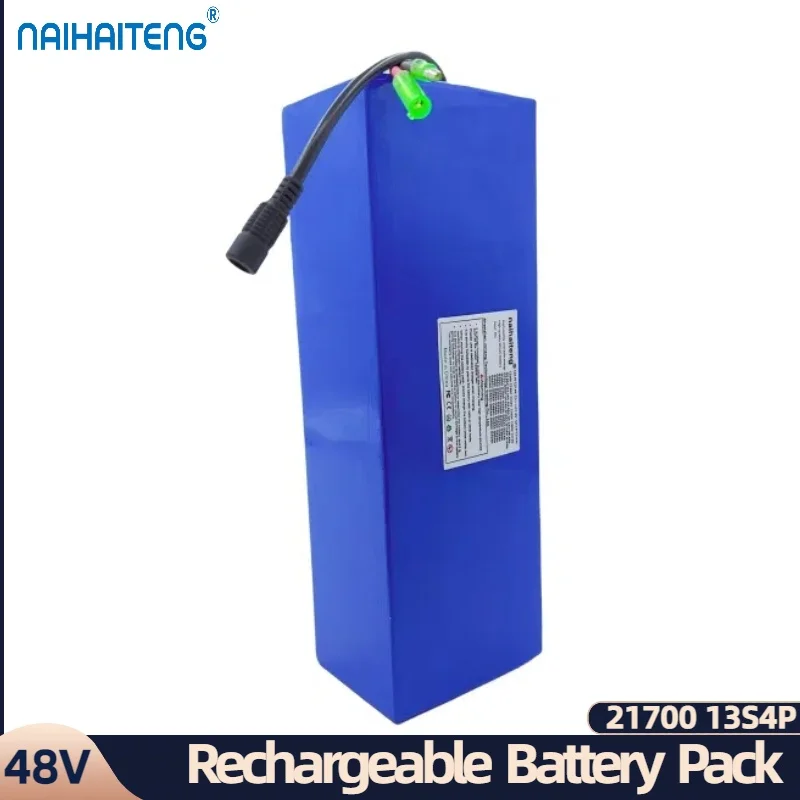 48V 20Ah 21700 13S4P  Rechargeable Li-ion Battery Pack Below 1000W For Folding Modified Bikes Customizable Wholesale