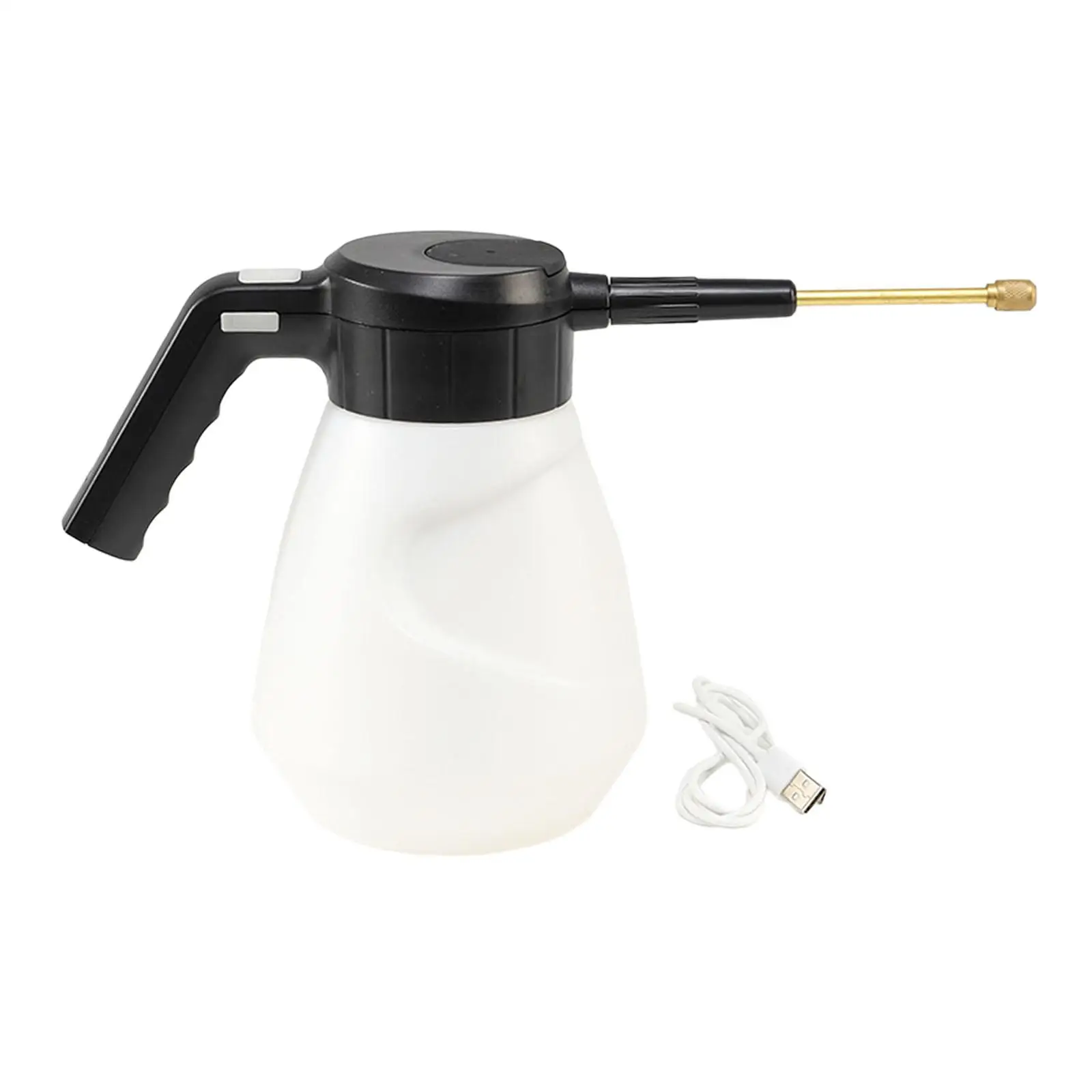 2L Electric Mist Spray Watering Can Home Use Easy Carrying Multiuse Fogging Can Spray Bottle for Watering Flower Car Washing
