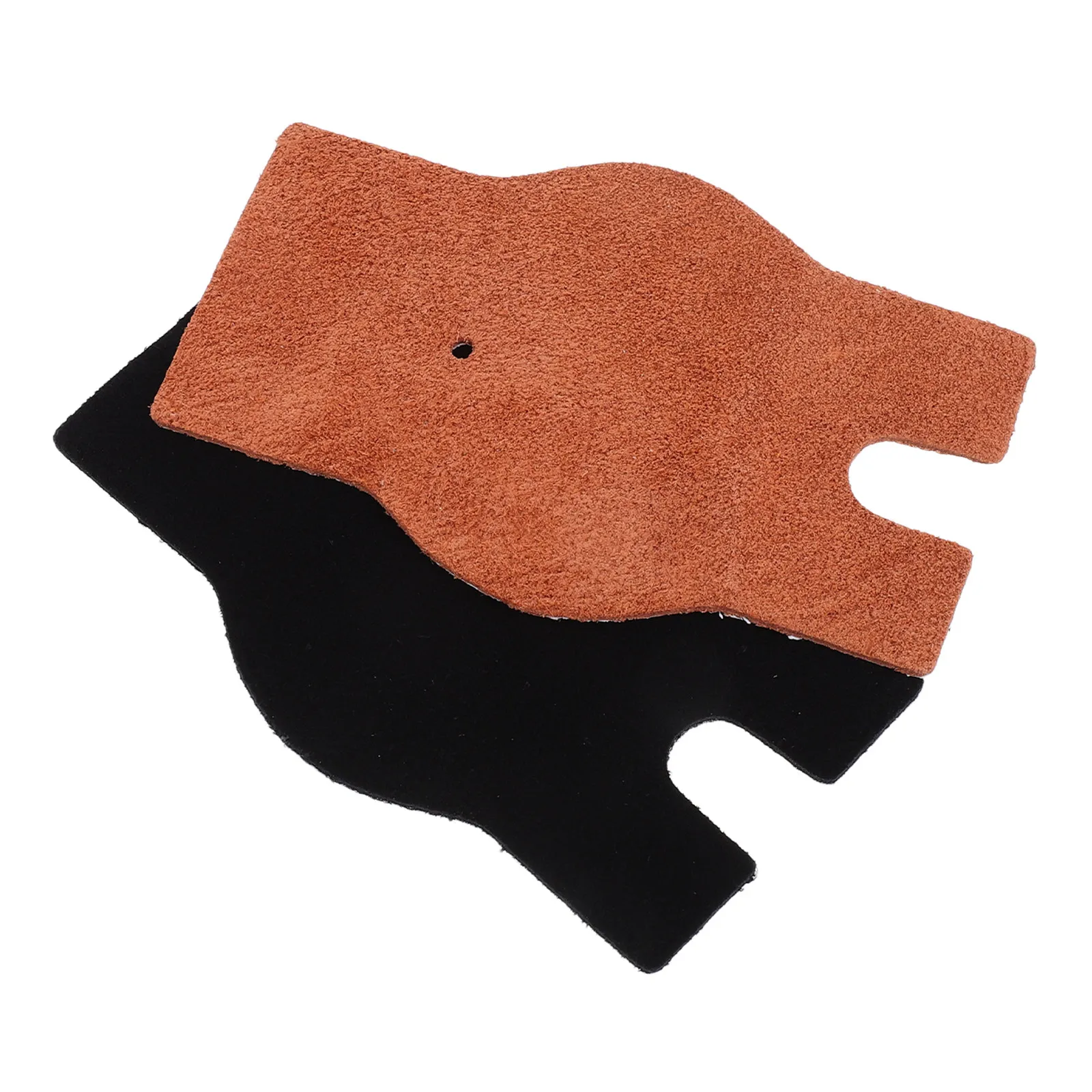 2Pcs Brown Black Erhu Anti-Slip Support Pad Double Sided Adhesive Instrument Protective Cushion for All Erhu Models