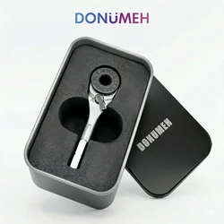 1/4 Inch 6.35mm Hex Ratchet Wrench Set EDC Compact Hand Tool with Screwdriver Torque Wrench DIY Car Repair Tool Kit Gift Box