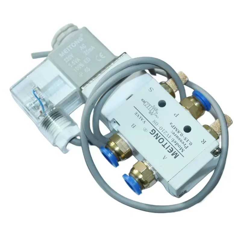 

4V210 Pneumatic Solenoid Valve direct acting 2-Way solenoid vlave very low power airtac solenoid valve section for 8mm air hose