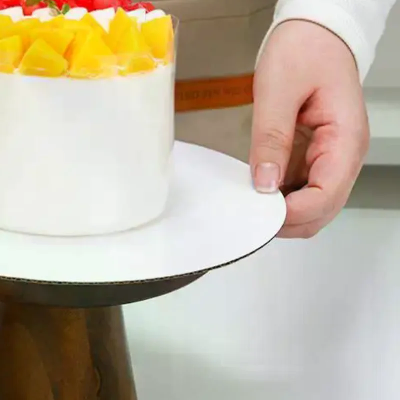 10Pcs 15/20/25/30cm Round Cake Boards Circle Cardboard Base Cupcake Dessert Tray Birthday Party Cake Decorating Supplie