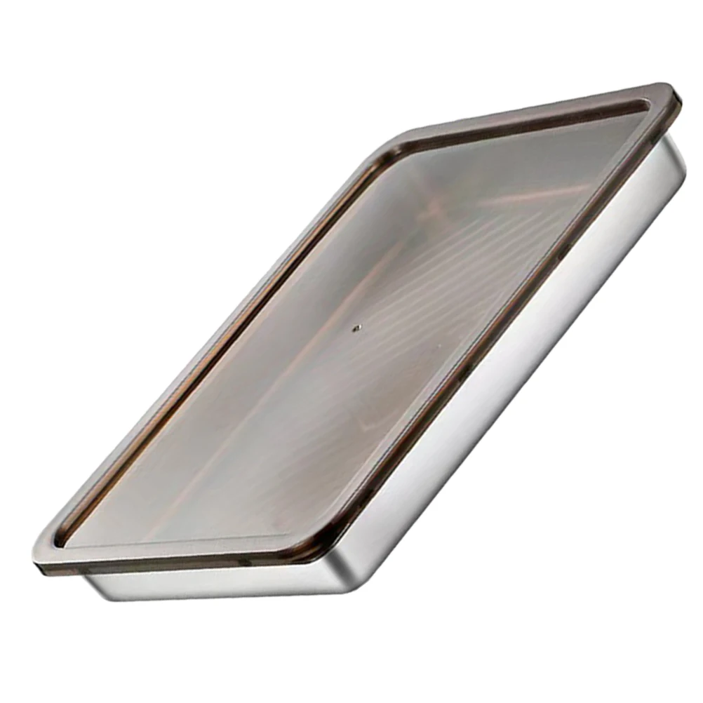 

304 Stainless Dumpling Boxes Freezer Storage Container Airtight Tray Dumpling Storage Box Small Fridge Case Preservation