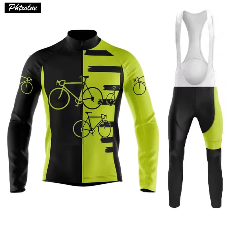 Long Sleeve Cycling Jersey Set Men Autumn MTB Bike Wear Cycling Clothes Bicycle Clothing Ropa Maillot Ciclismo Cycling Set