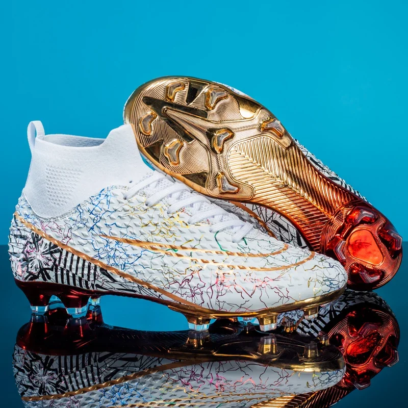 New Men Women Professional Football Boots Long Spikes Hot-selling High-quality Match Sport Training Non-Slip Ultralight