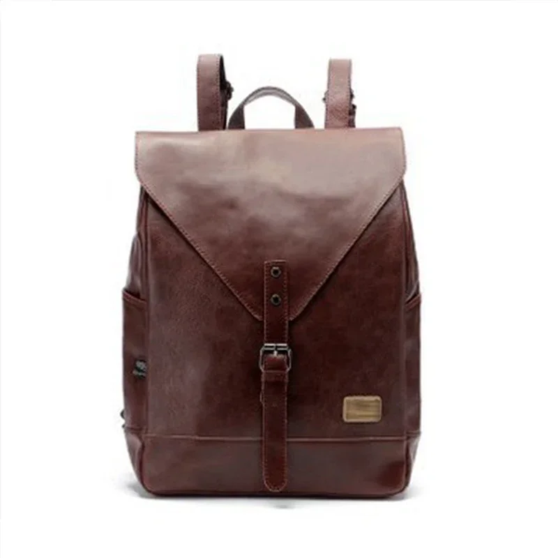 Customizable Women fashion backpack male travel backpack school mens leather business bag large laptop shopping travel bag