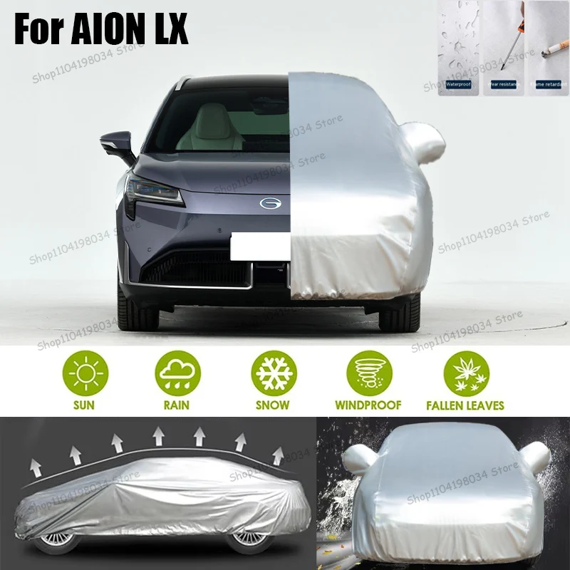 

For AION LX Auto parts Anti snow Anti dust Sunscreen Anti-uv Anti peeling paint And Anti Rainwater 210t car cover Car cover