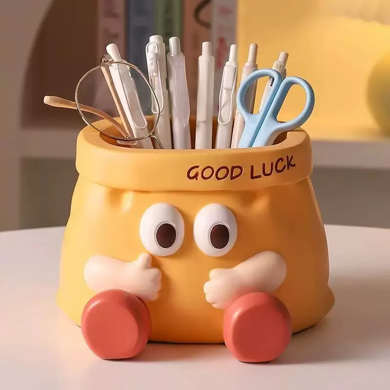 creative-cartoon-paper-bag-pen-holder-large-capacity-desktop-decoration-office-supplies-computer-desk-organizer-birthday-gift