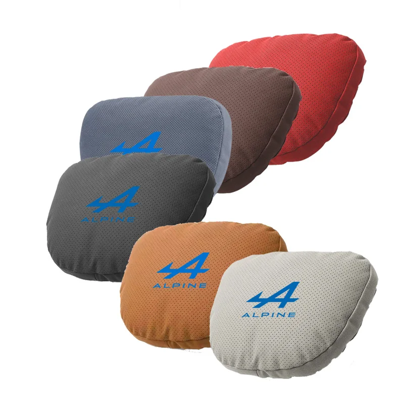 ل جبال الألب ملصق F1 A110 شعار اكسسوارات السيارات سيارة الرقبة مسند الرأس وسادة مقعد قطني العمود الفقري حماية