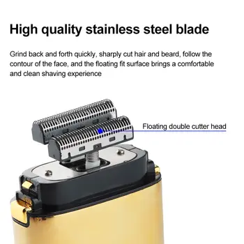 Kemei TX1 dobíjecí kovový holicí strojek Pro muže vlasy, vousy, plešatý holicí strojek dokončovací strojek na blednutí 8 nejlepší prodej Kemei TX1 - №3