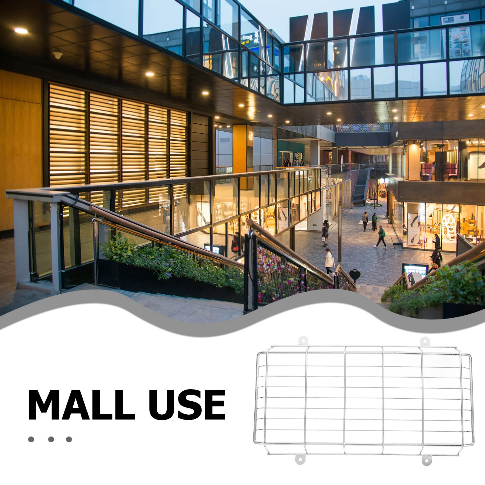 الطوارئ ضوء سلك الحرس الثقيلة قفص معدني لحماية علامة خروج ملحومة شبكة الحائط المضادة للتصادم غطاء