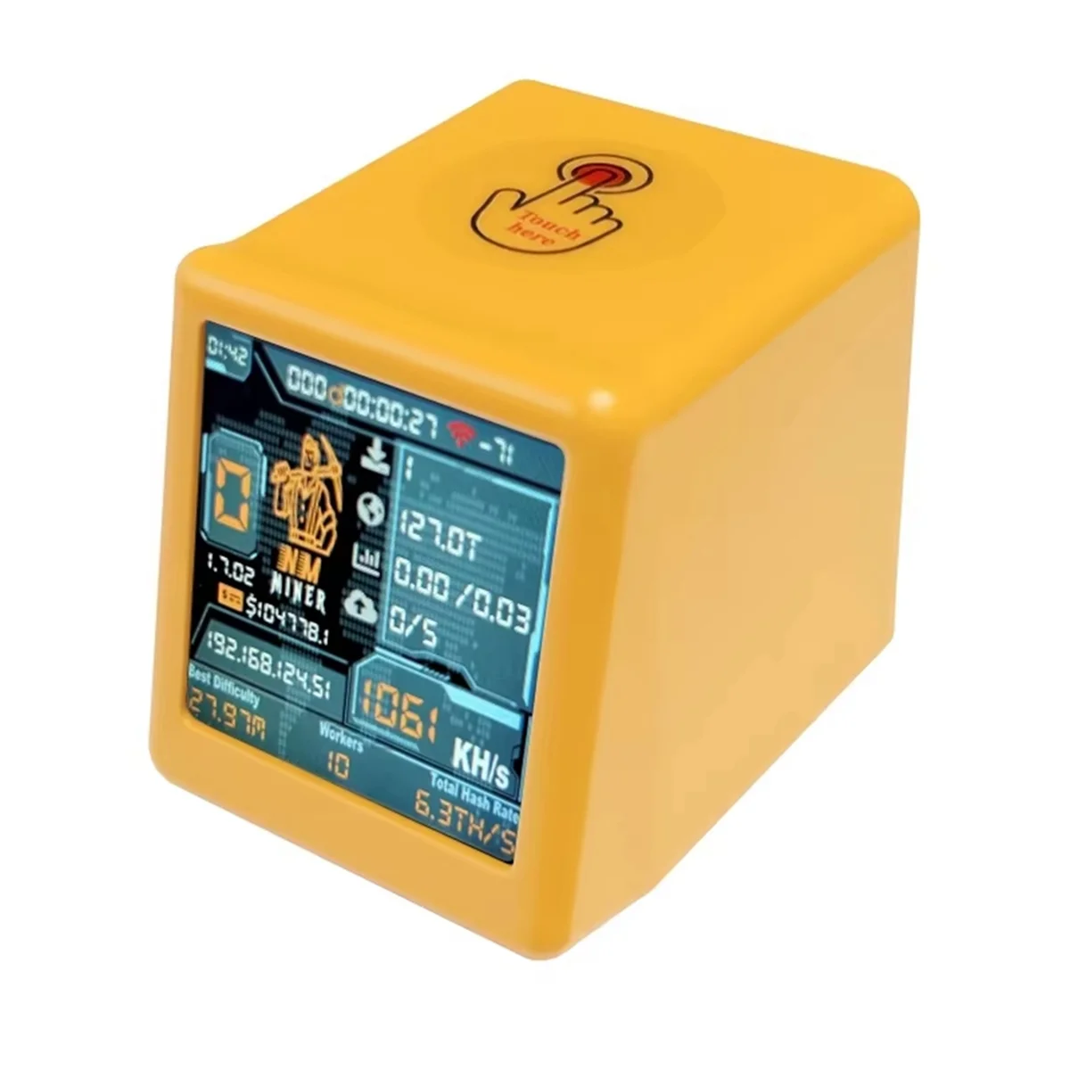 2025-3C NM TV NMMiner التلفزيون الذكي 1060KH/S Hashrate Nerdminer V2 ESP32 BTC سولو اليانصيب مينر الذكية هدية المنزل ساعة سطح المكتب الصامت #2