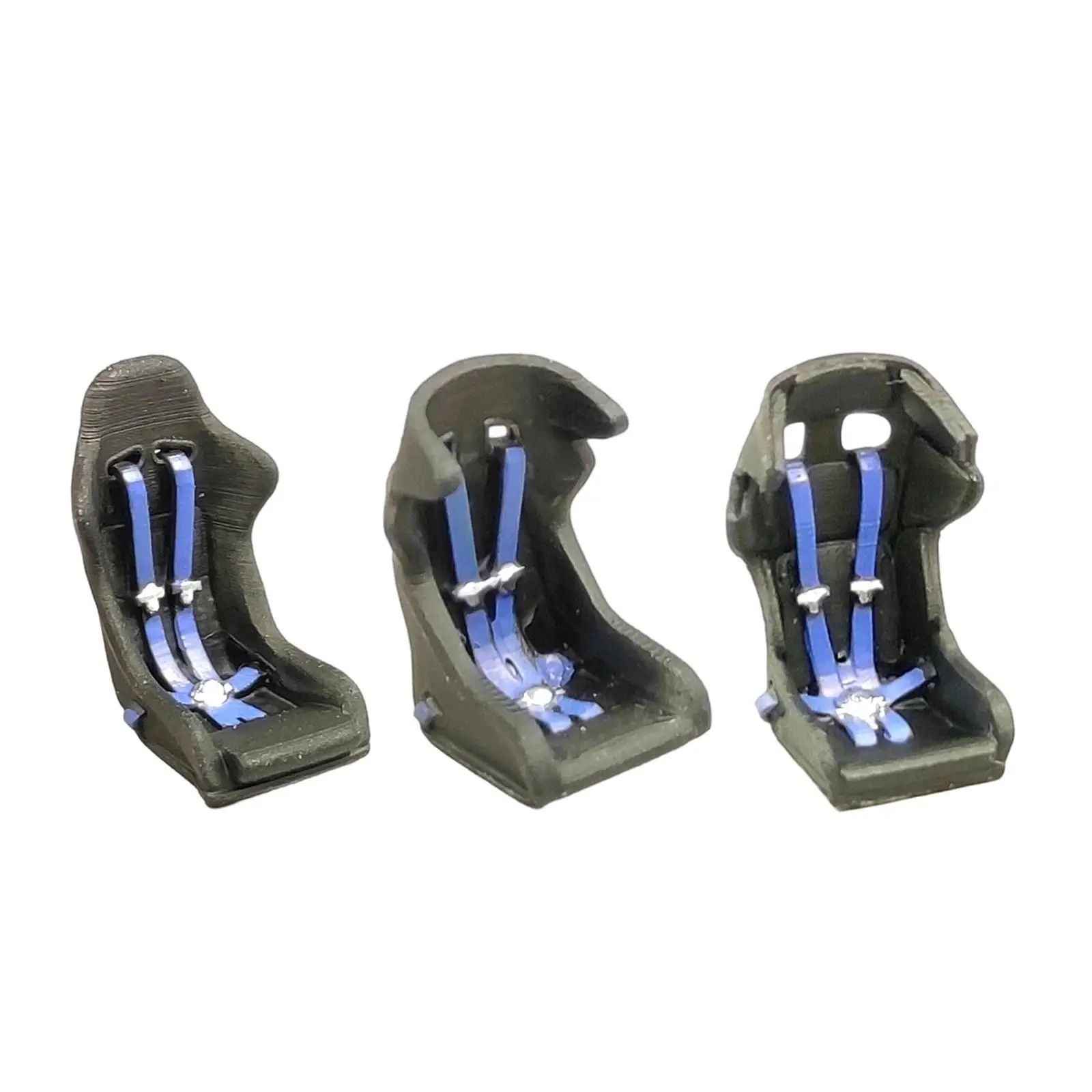1/64 Sport Bucket Racing Seat Resin Mini Car Interior Accessory for Micro Landscape Desktop Decoration Architectural Buildings