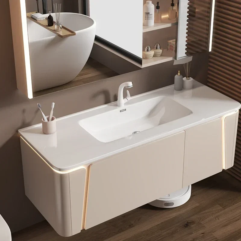 Small Cabinet Bathroom Furniture Above The Toilet Shelf Mobile Makeup With Mirror Cabinets Tendance Household Gabinete Items