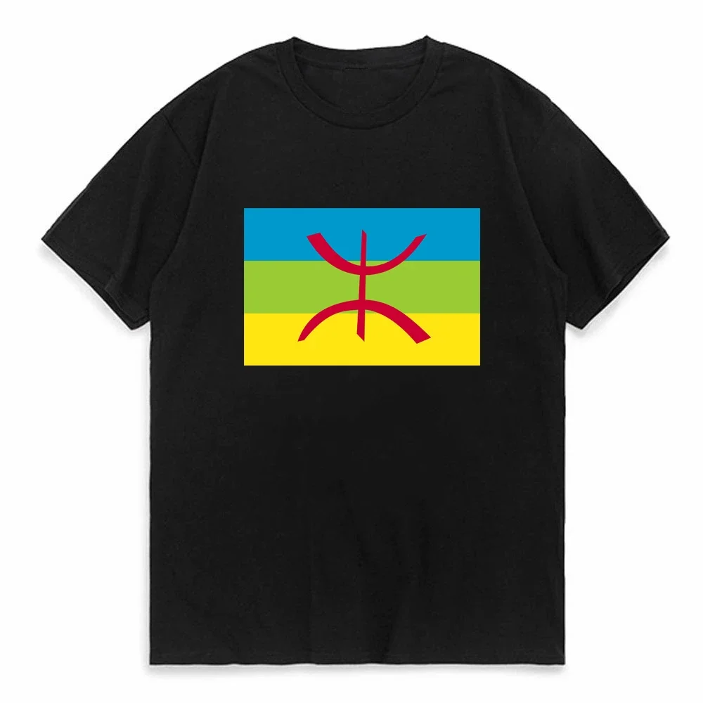 

Made in Amazigh T Shirts Men Cool Casual Y2k T-shirt Berber Amazigh North Africa Cotton Tops for Male