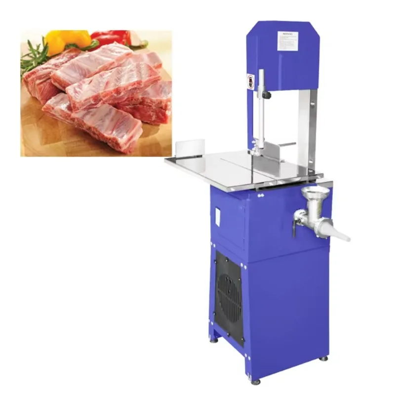 

1100 watts high power bone saw machine 250 frozen pork beef mutton vegetable bacon food cutting capacity electric movement