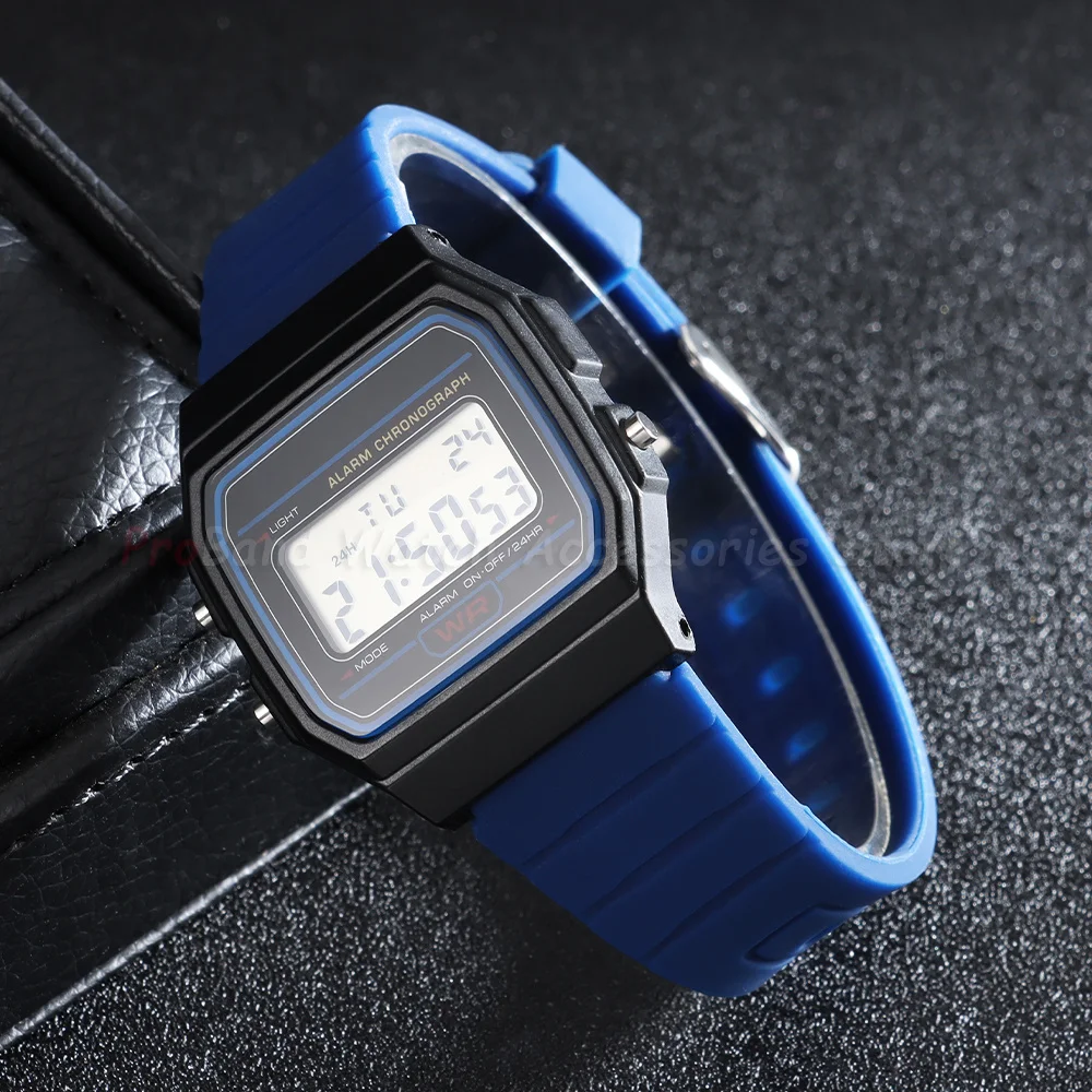 For Casio F91W F84 F105/108/A158/168 AE1200/1300 W800H SGW400 Watch Band 18mm Waterproof Rubber Silicone Straps Replace Bracelet view 5