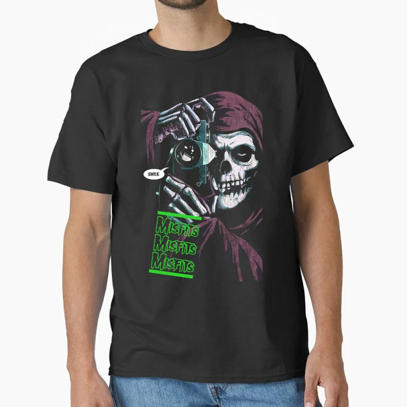 

Misfits The Killing Fiend 1229 Horror movie Gift t shirt for men 100% Cotton print clothes Retro Scary film All size Tee S-6XL
