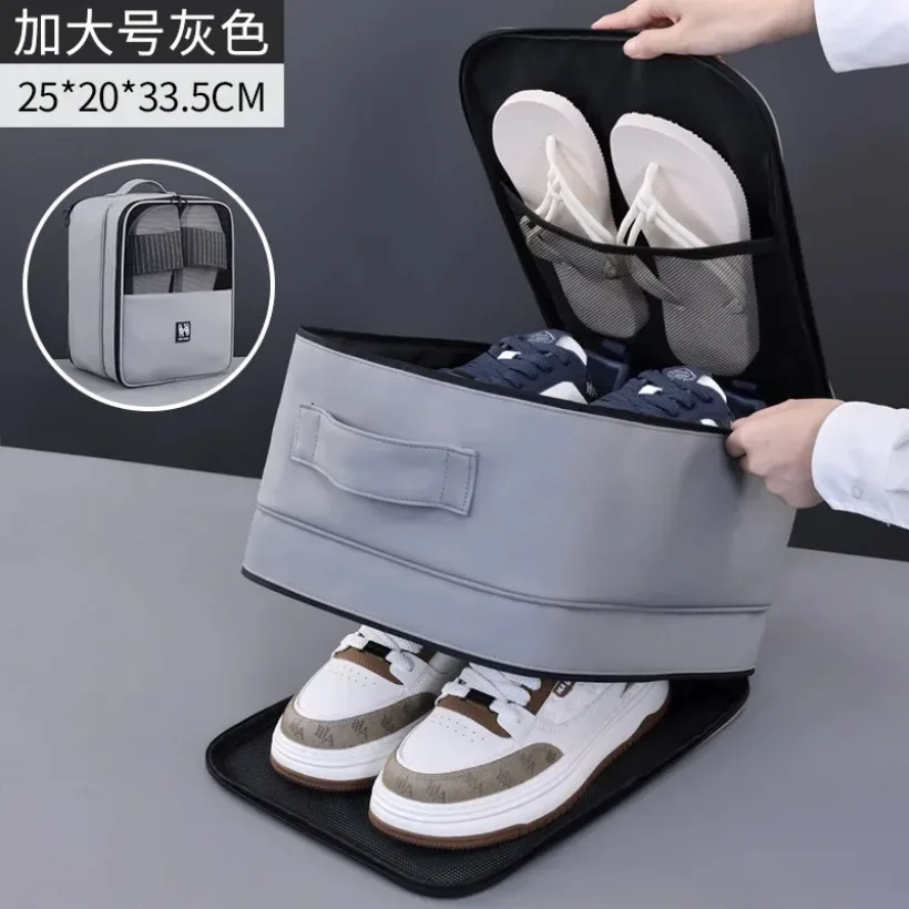 Travel Shoe Storage Bag Hanging Organizer for Home Living Room Multi-Compartment Odor-Proof Pouch for Shoes Slippers view 6