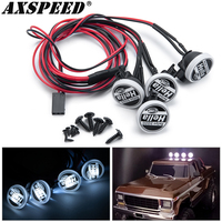 AXSPEED RC Car Roof Lights Hella LEDs Headlights Bright Lamps for 1/10 RC Crawler Car Axial SCX10 TRX4 TRX6 Tamiya TT01 D90 TF2