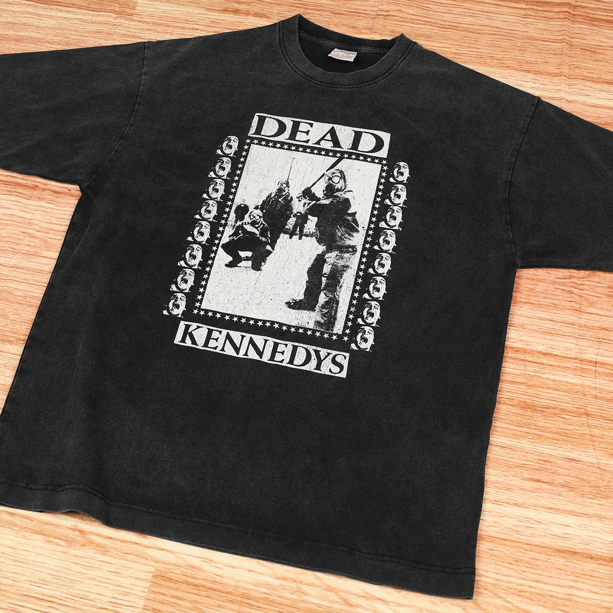 Dead Kennedys T-Shirt Punk Circle Jerks The Clash Black Flag Vintage Washed Cotton Short Sleeves Clothing Top Loose Men's Shirt