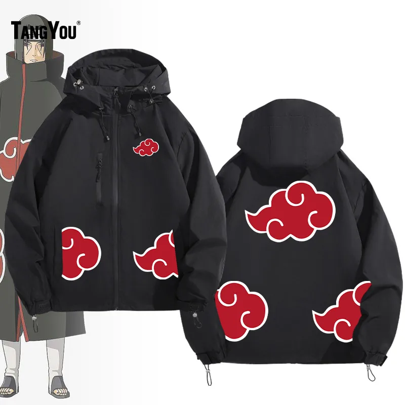 

Аниме-худи «Иппуден Учиха Итачи» для подростков, повседневная куртка из полиэстера на молнии, верхняя одежда