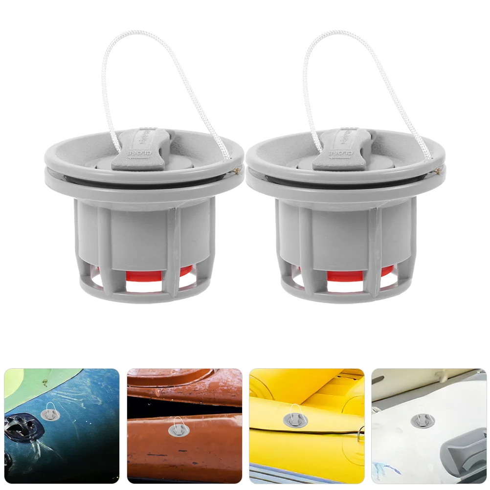 2 Pcs Inflatable Boat Valve High Pressure Kayak Drain Kit POM Material Fishing Drift Boat Accessories