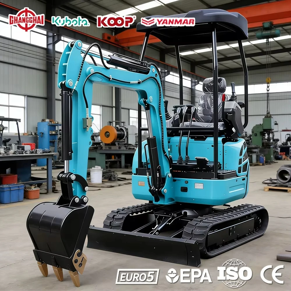 

Mini Excavator For Construction 1.5Ton 2.2Ton 2.5Ton Diesel Yanmar Hydraulic Crawler Backhoe Farming Tool CE Fast Delivery
