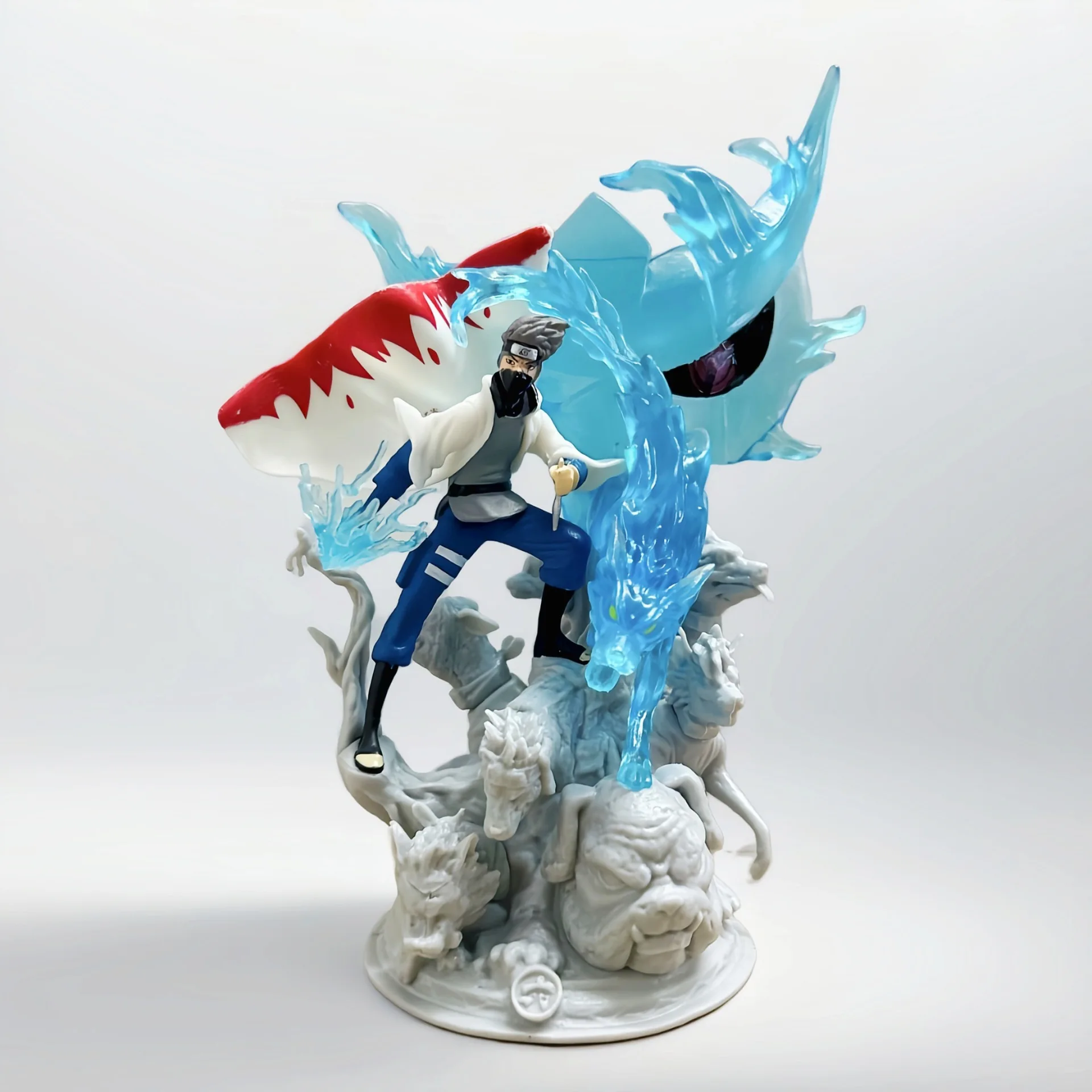 25CM NARUTO -ナルト- はたけカカシ 簡易版 アニメ ハンドメイド アクションフィギュア デスクトップケース装飾 オーナメント ギフト