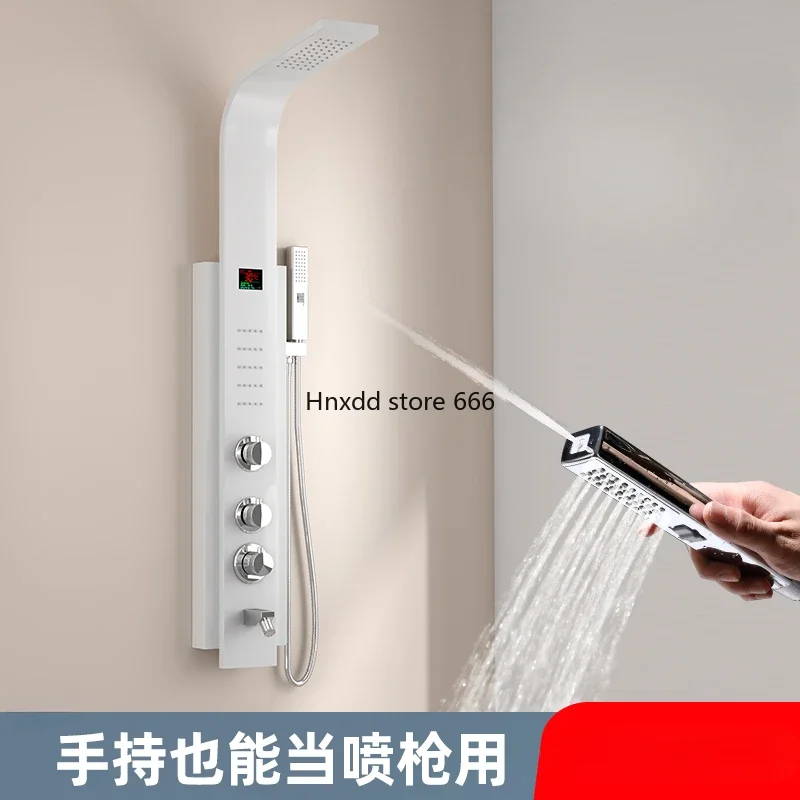 Rain nozzle set household constant temperature pressurization