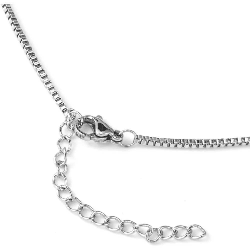 5Pcs Venetian Chain Necklaces Non-Tarnish 316 Surgical Stainless Steel Necklaces with Lobster Claw Clasp for Women Man Festival