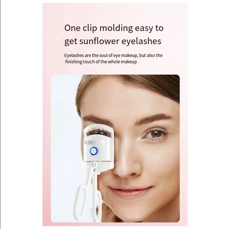 3 في 1 أداة تجعيد الرموش الساخنة USB قابلة للشحن الكهربائية رمش بكرة الشعر مع 3 مستويات درجة الحرارة التدفئة السريعة وطويلة الأمد-A58E