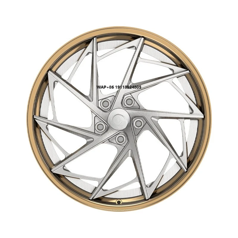 Passenger Car Wheels Gold & Silver Forged Aluminum Alloy Wheel Rims, Universal for All Car Models Wheel Hub