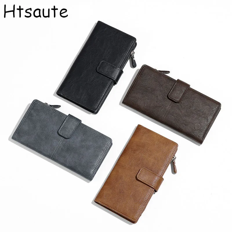 محفظة رجالية مضادة للسرقة محافظ رجالية كلاسيكية من جلد البولي يوريثان بسحاب محفظة نسائية للعملات المعدنية حامل بطاقة الائتمان للرجال والنساء