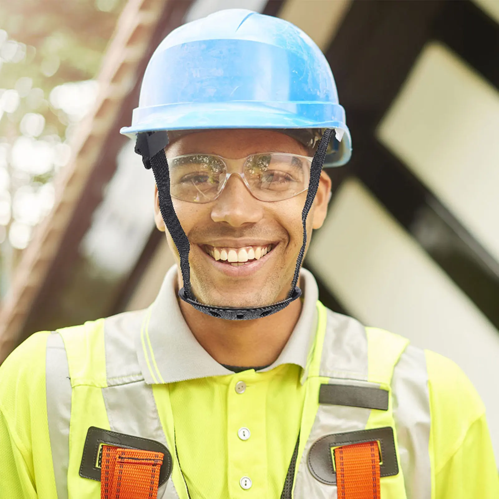 

2pcs Universal Hard Hat Chin Strap Safety Adjustable Replacement Wear-Resistant Protection Belt For Construction Security