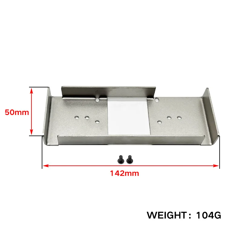 Stainless Steel Battery Mount Plate Second Floor Plate Upper Plate for Tamiya 1/14 RC Truck Tractor Car Upgrades Parts