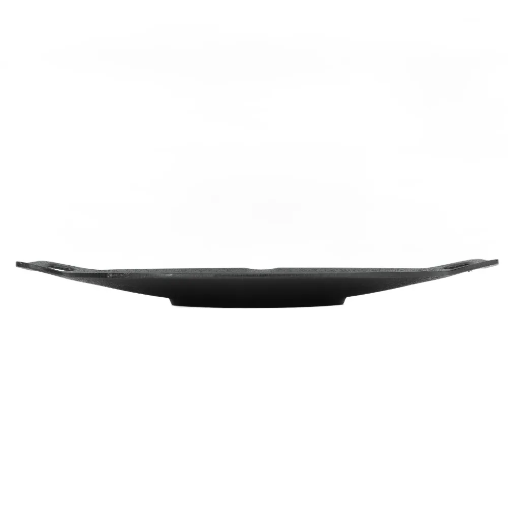 

Прочная корейская сковорода-гриль из алюминиевого сплава с двумя ручками, черная, круглая, для газовой плиты