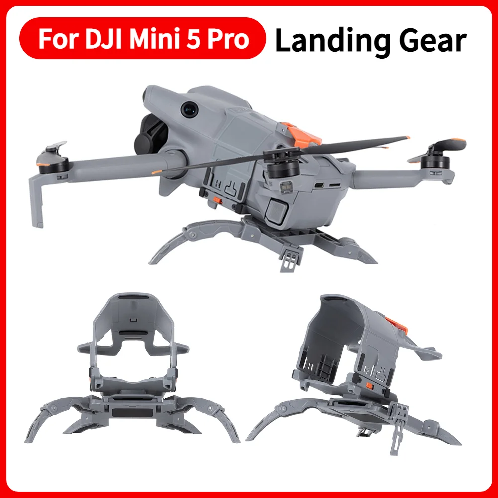 For DJI Mini 5 Pro Spider-Leg Height Increaser Anti-Scratch Shockproof Landing Stand Detachable Protects Drone Body & Camera