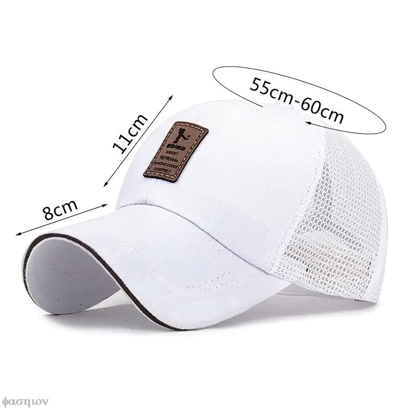 Summer Mesh Baseball Cap for Men Adjustable Breathable Caps Tennis Golf Running hat Baseball Cap for Men Women Outdoor Sports