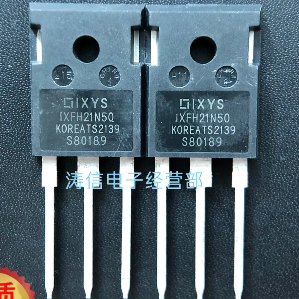 10PCS/Lot IXFH21N50  TO-247 21A 500V MOS Best Quality Imported Original