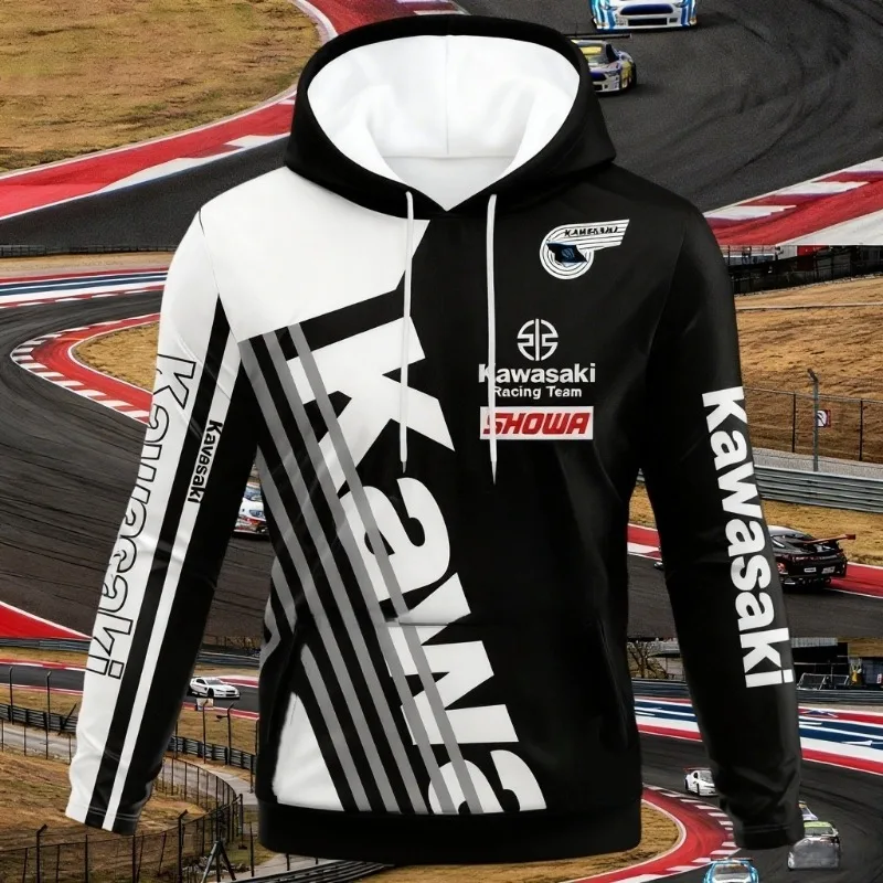 

Kawasaki Motorcycle Off Road Sports 3D Printed Long Sleeve Hoodie Outdoor Cycling Casual Shirt Hoodie