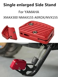 오토바이 수정 싱글 사이드 스탠드, XMAX300 NMAX155 AEROX/NVX155 xmax 300 nmax155 용, 미끄럼 방지 확대