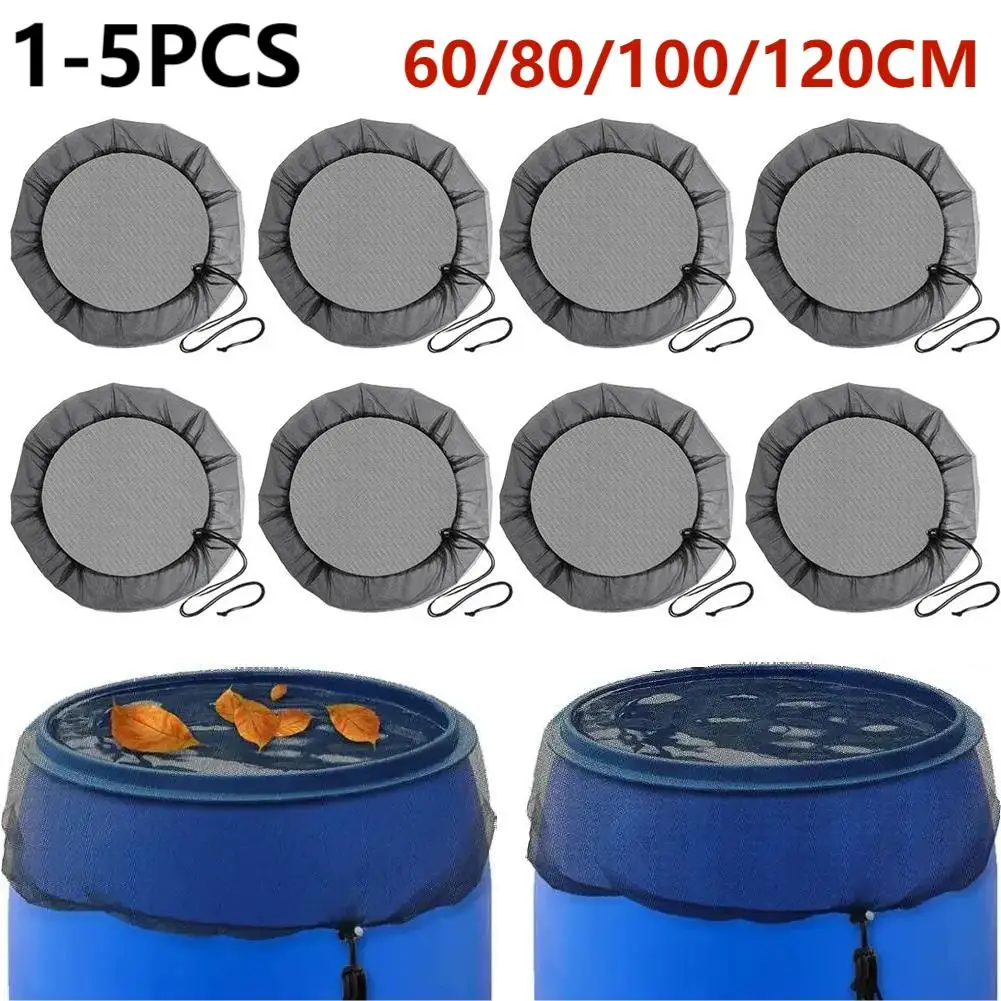 

60/80/120cm Mesh Cover Netting for Rain Barrel Water Collection Bucket Raindrop Harvesting Tool Anti-Mosquito Water Protection