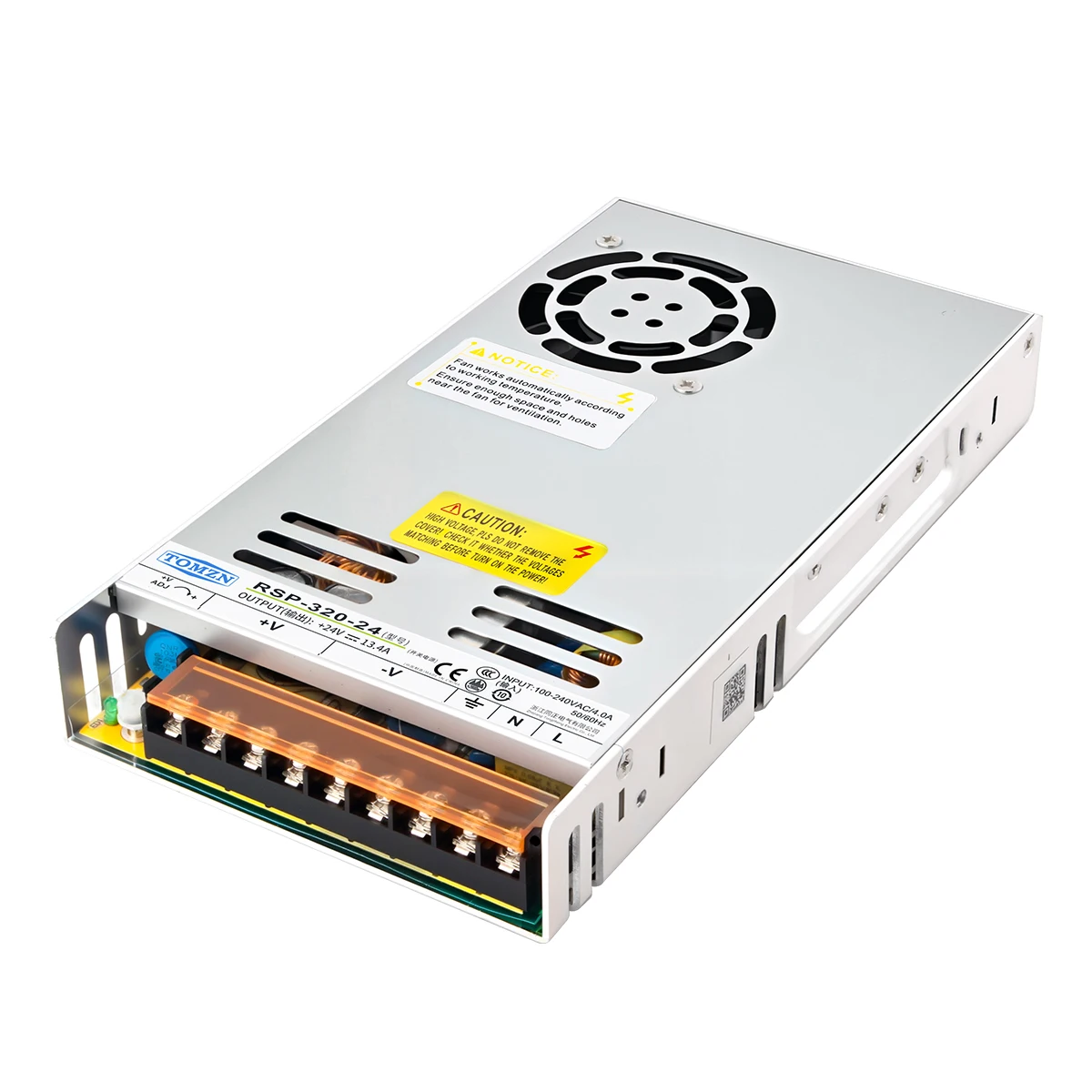 TOMZN RSP series 320W AC-DC SMPS Switching power supply input 100-240V output 12V 24V 48V adjustable PFC CCCV High Power for PLC