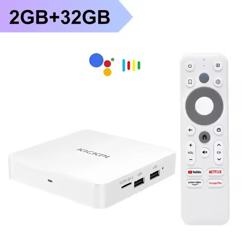 Original KICKPI KP1 Google Netflix TV Box Android 11 Amlogic S905Y4 2GB 32GB Media Player 4K AV1 2.4G&amp;5G Wifi BT5.0 Set Top Box