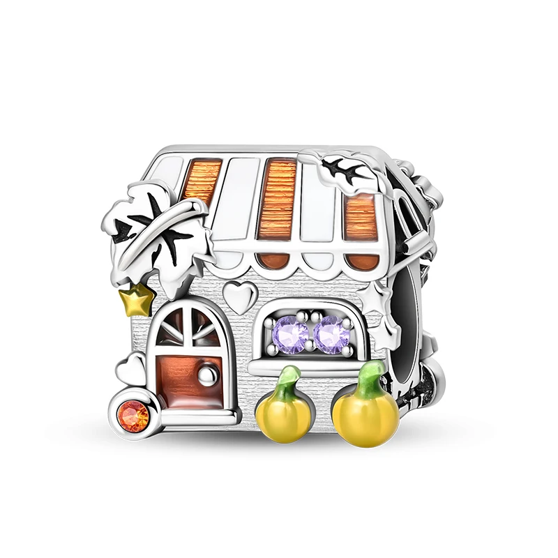 Fashion 925 Sterling Silver Harvest Season Charms Bead Fit Original Bracelet DIY Women Anniversary Jewelry Gift