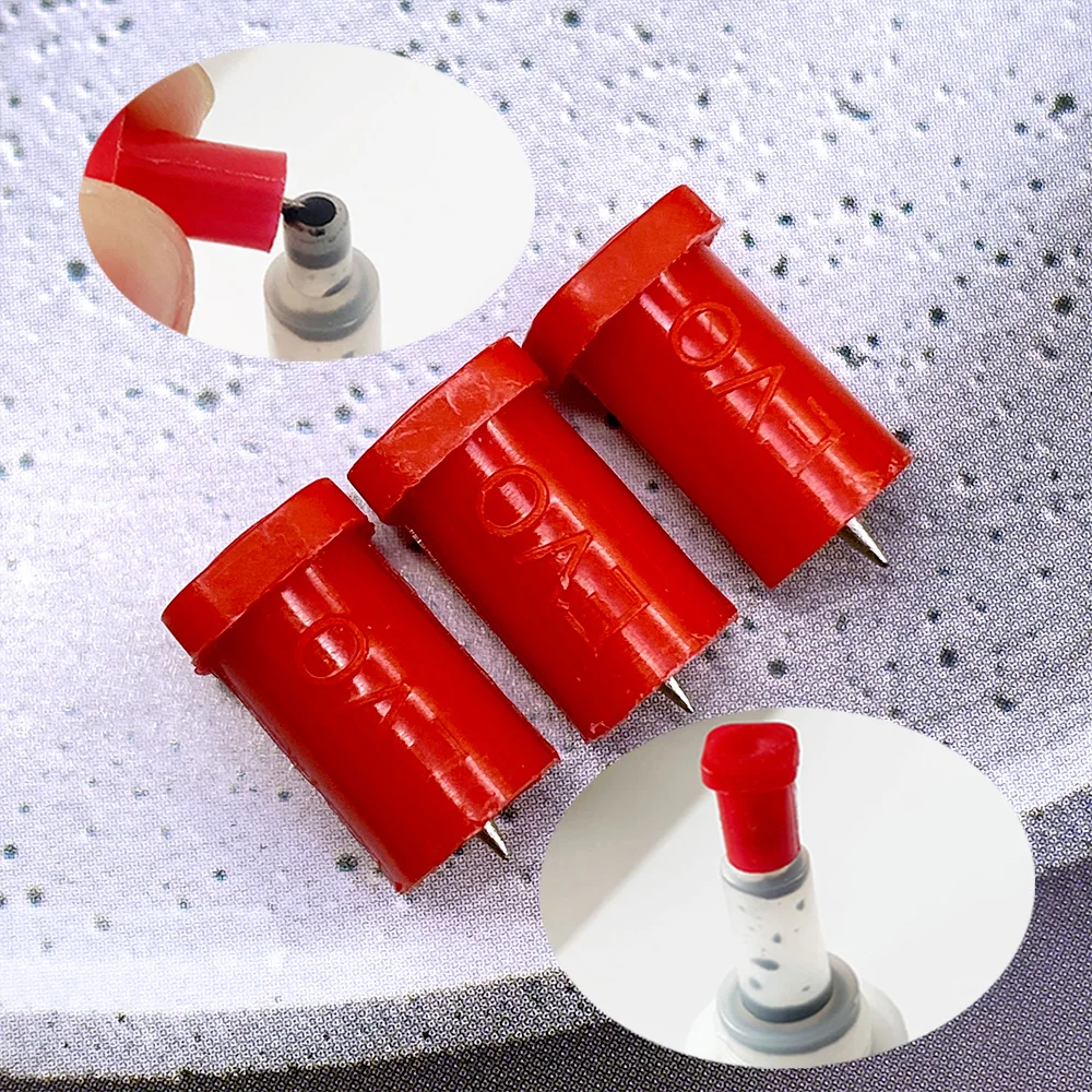 100 stücke Lash Kleber Flasche Anti-blocking Nadel Wimpern Verlängerung Kleber Mund Kopf Stecker Kappen Opener Lash Liefert Make-Up werkzeuge