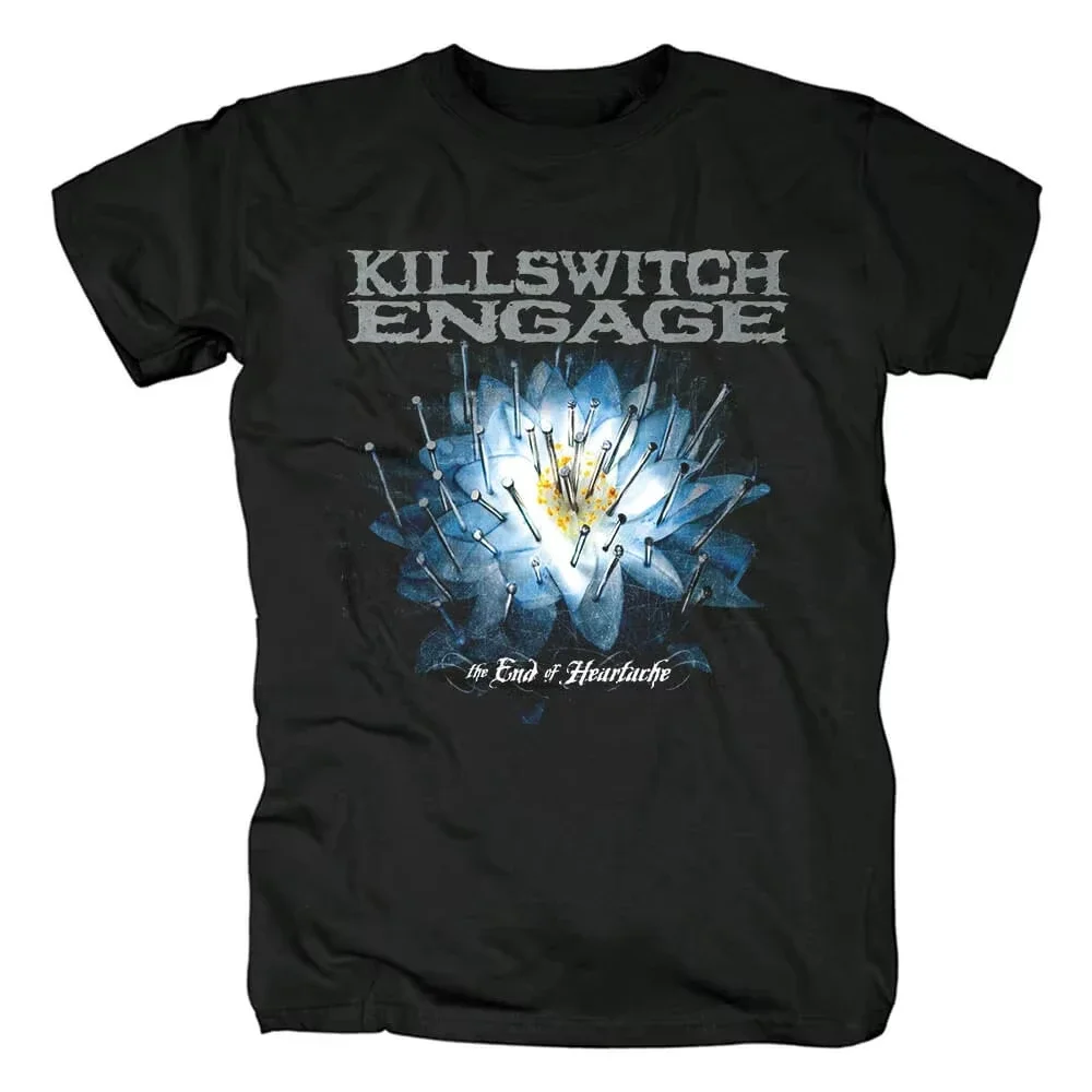 

Killswitch Engage Men Women T-Shirt Cotton Short Sleeve Hip Hop Rock Band Killswitch Engage T-shirt High Quality Y2k Streetwear