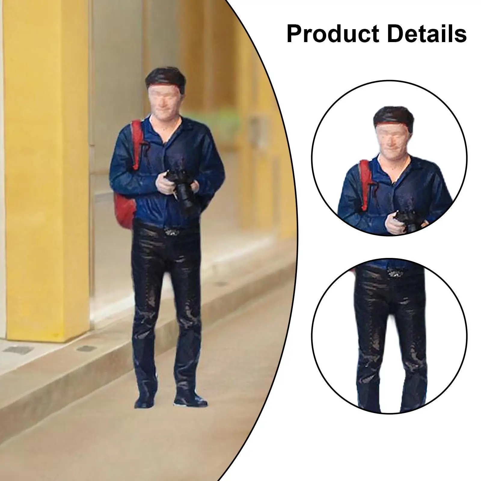 1/64 Diorama Street People Model Desktop Display Hobby Collection Stylish Miniature Figurine Toys for DIY Project Dollhouse Acce - Image 4